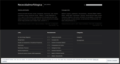 Desktop Screenshot of necesidadmorfologica.wordpress.com