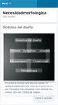 Mobile Screenshot of necesidadmorfologica.wordpress.com