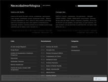 Tablet Screenshot of necesidadmorfologica.wordpress.com