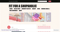 Desktop Screenshot of fitforashopaholic.wordpress.com