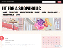 Tablet Screenshot of fitforashopaholic.wordpress.com