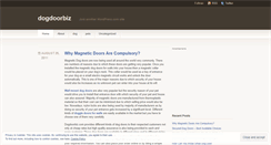 Desktop Screenshot of dogdoorbiz.wordpress.com