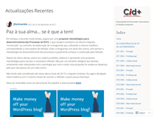 Tablet Screenshot of cidmais.wordpress.com