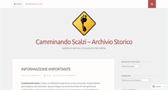 Desktop Screenshot of camminandoscalzi.wordpress.com