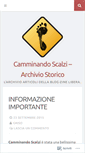 Mobile Screenshot of camminandoscalzi.wordpress.com