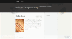 Desktop Screenshot of inclusiveentrepreneurship.wordpress.com