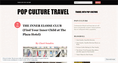 Desktop Screenshot of popculturetravel.wordpress.com