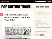 Tablet Screenshot of popculturetravel.wordpress.com