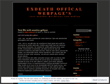 Tablet Screenshot of exd34th.wordpress.com