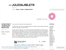 Tablet Screenshot of julesandjiblets.wordpress.com