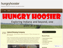 Tablet Screenshot of hungryhoosier.wordpress.com