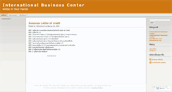 Desktop Screenshot of intlbusiness.wordpress.com