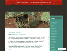 Tablet Screenshot of calamityandchaos.wordpress.com