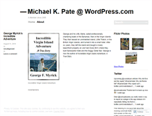Tablet Screenshot of michaelkpate.wordpress.com