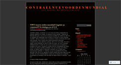 Desktop Screenshot of contraelnuevoordenmundial.wordpress.com
