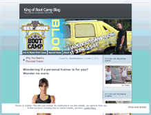 Tablet Screenshot of kingofbootcamp.wordpress.com