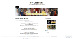 Desktop Screenshot of forgleefans.wordpress.com