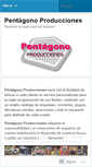 Mobile Screenshot of pentagonoproducciones.wordpress.com