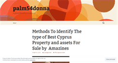 Desktop Screenshot of palm54donna.wordpress.com