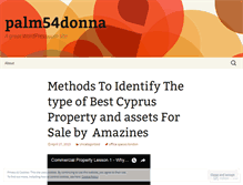 Tablet Screenshot of palm54donna.wordpress.com