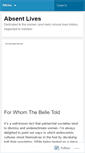 Mobile Screenshot of absentlives.wordpress.com