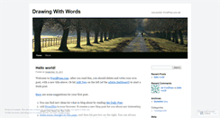 Desktop Screenshot of drawingwithwords.wordpress.com