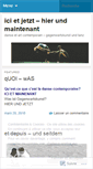 Mobile Screenshot of icietjetzt.wordpress.com