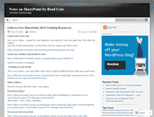 Tablet Screenshot of bradcote.wordpress.com