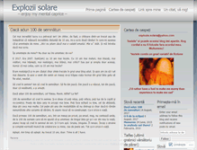 Tablet Screenshot of exploziisolare.wordpress.com
