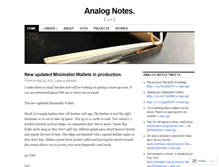Tablet Screenshot of analognotes.wordpress.com