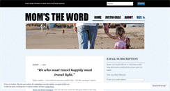 Desktop Screenshot of momsthewordblog.wordpress.com