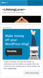 Mobile Screenshot of lifelonglover.wordpress.com