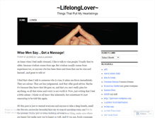 Tablet Screenshot of lifelonglover.wordpress.com