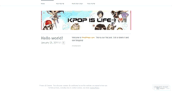 Desktop Screenshot of kpopindofanfic.wordpress.com