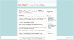 Desktop Screenshot of granitecountertops.wordpress.com