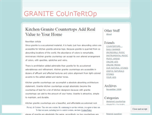 Tablet Screenshot of granitecountertops.wordpress.com