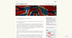Desktop Screenshot of dailybriefing.wordpress.com