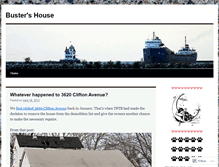 Tablet Screenshot of bustershouse.wordpress.com