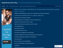 Tablet Screenshot of budgethotelmanali.wordpress.com