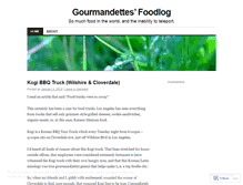 Tablet Screenshot of gourmandettes.wordpress.com