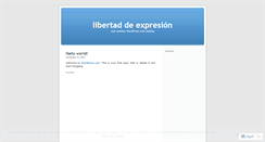 Desktop Screenshot of libertaddeopinion.wordpress.com