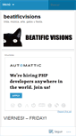 Mobile Screenshot of beatificvisions.wordpress.com