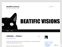 Tablet Screenshot of beatificvisions.wordpress.com