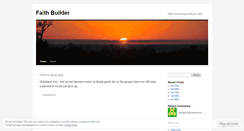 Desktop Screenshot of myfaithbuilder.wordpress.com
