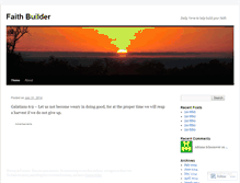 Tablet Screenshot of myfaithbuilder.wordpress.com