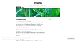 Desktop Screenshot of omsorg2.wordpress.com