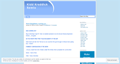 Desktop Screenshot of kiddkraddickremix.wordpress.com