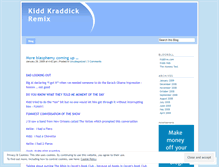 Tablet Screenshot of kiddkraddickremix.wordpress.com