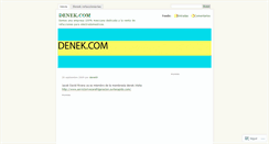 Desktop Screenshot of denek9.wordpress.com