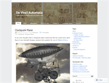 Tablet Screenshot of davinciautomata.wordpress.com